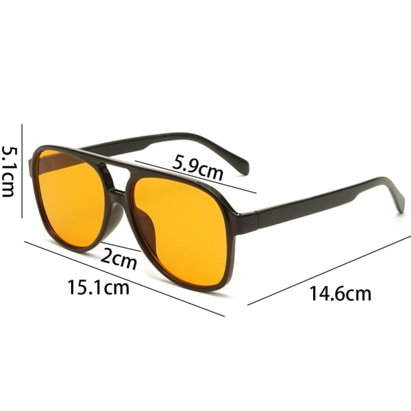 Klassiske Retro Aviator Solbriller UV-beskyttelse For Kvinner Menn