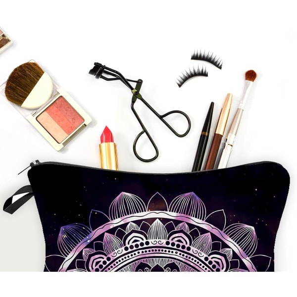 Liten sminkeveske, kosmetisk veske Håndveske Liten pose Case Toalettsaker Organizer Oppbevaring