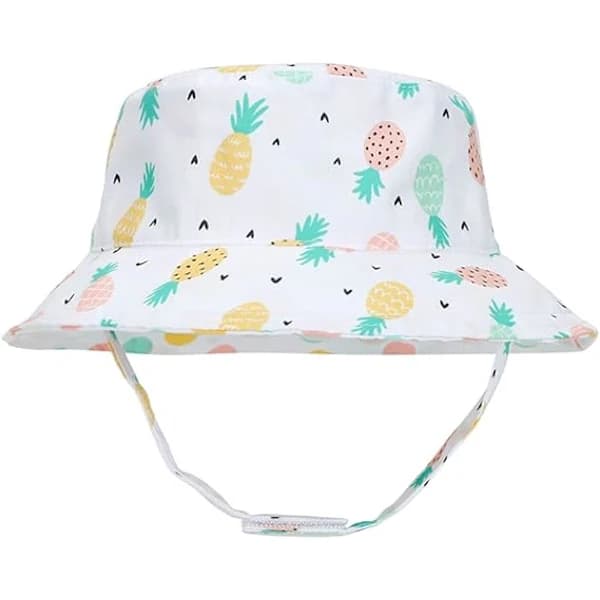 Solhatt for babyer og barn, vendbar, solbeskyttelse, jenter og gutter, sommer A