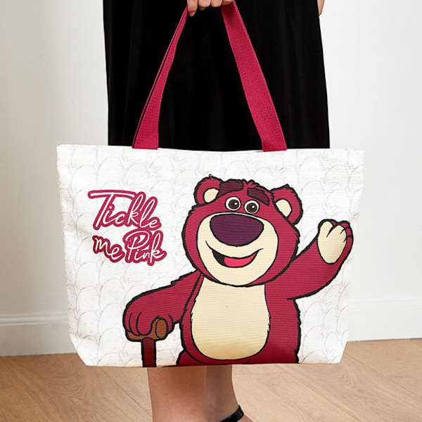 Stitch Canvasväska Shopping Bag STRAWBERRY BEAR A STRAWBERRY Strawberry Bear A