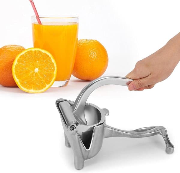 Fruktpress, manuell press, vattenmelonpress, citron- och apelsinpress, triangulär pip, fruktjuicer för att pressa citroner
