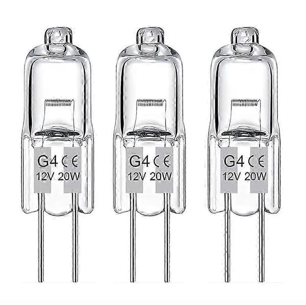 20-pakning G4 Halogenpærer 20W 12V – Varmhvitt Lys for Perfekt Belysning