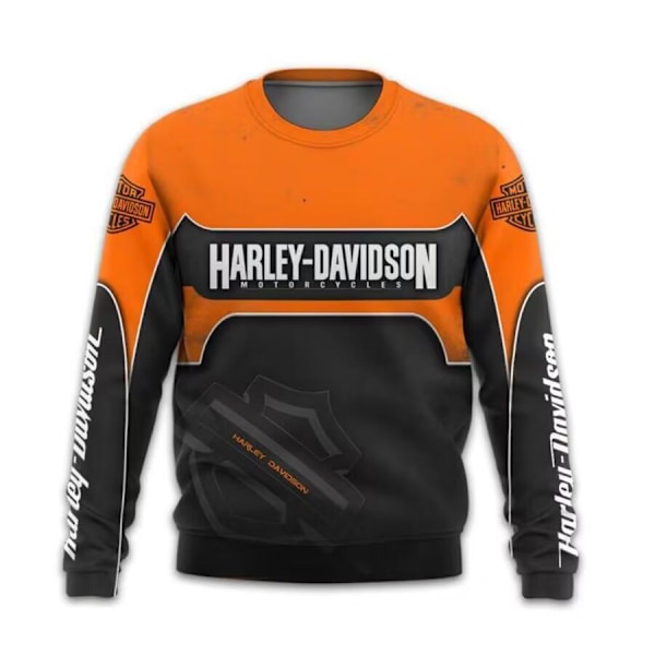 HARLEY-DAVIDSON Stygg Julegenser Pullover Herre 3D Genser Topper XS XS HARLEY-DAVIDSON