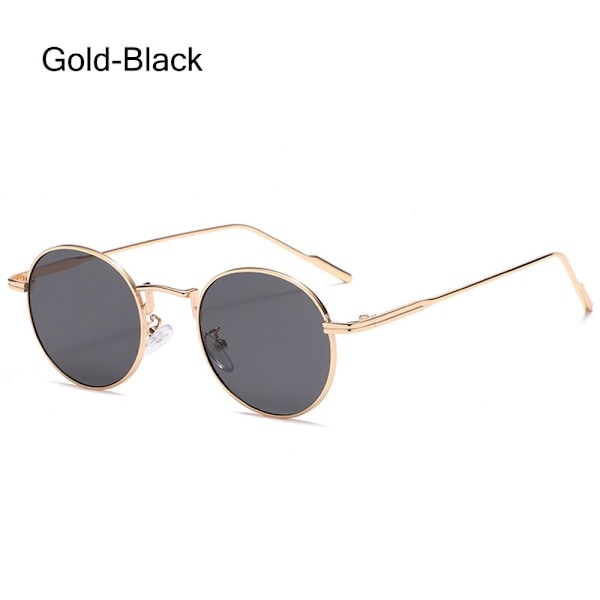 (Særlig kampagne) Runde solbriller til kvinder SOLBRILLER GULD-SORT GULD-SORT Gold-Black Gold-Black Gold-Black