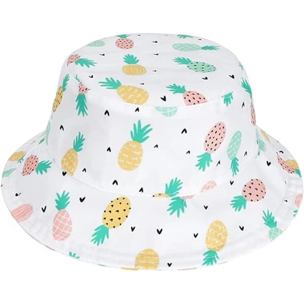 Solhatt for babyer og barn, vendbar, solbeskyttelse, jenter og gutter, sommer A