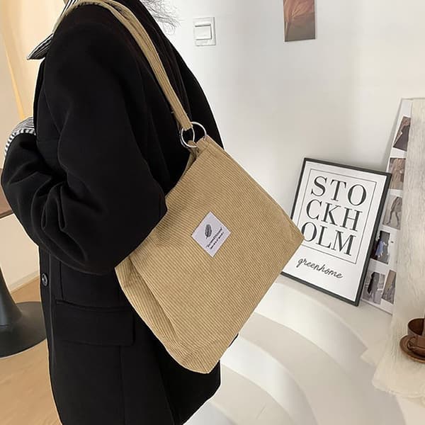 Sling Skuldertasker Tote Bag SORT BLACK