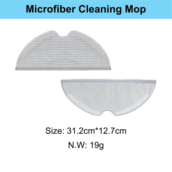 Kompatibel med Dreame F9, D9, D9 Pro, D9 Max Sort, L10 Pro Robotstøvsuger Moppeklude Reservedele