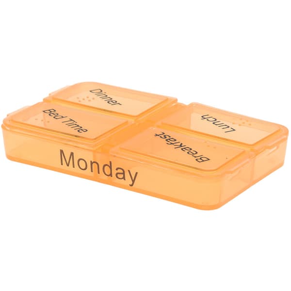 Weekly Medicine Pill Storage 7 Days Tablet Sorter Box Container Case Organizer