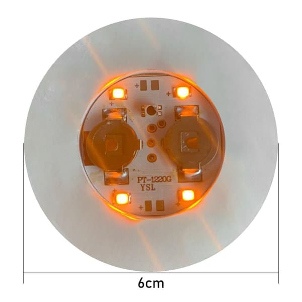 12 LED farvede coasters til sko, lysende