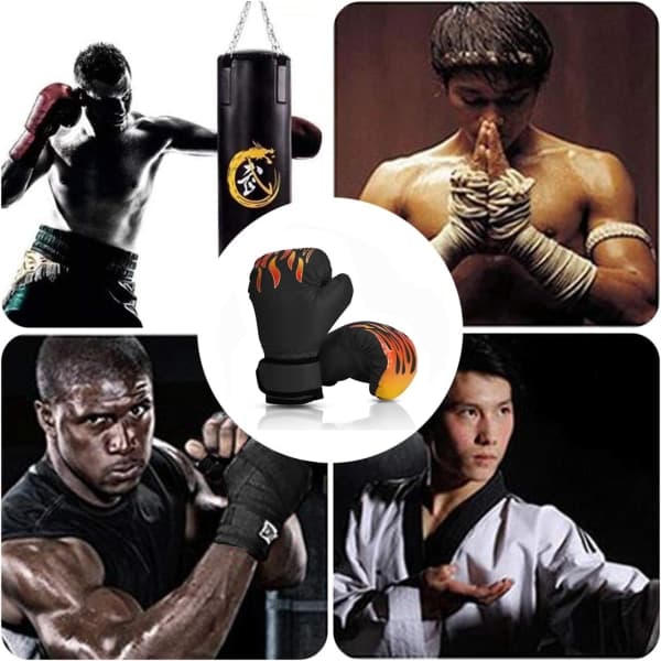 Barnboxningshandskar 3-10 år Muay Thai, Taekwondo Träning