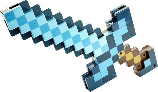 Minecraft Leksaker Svärd och Hacka Minecraft Spel Transformation Bekväm Klassisk blue