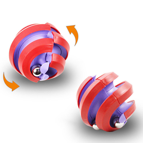 Mobius Magic Roterande Orbitboll Fingertoppsspel Decompression Leksaker Blå