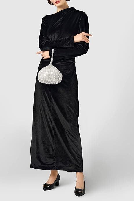 Bröllopsväska med strass, silver, stor, delikat cocktailclutch
