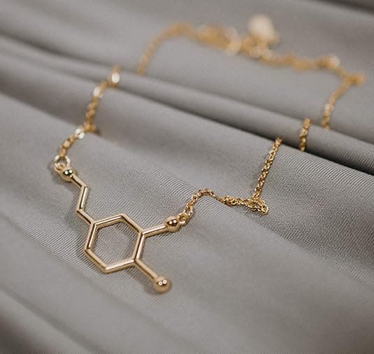 Silver Phantom Jewelry Dopaminmolekylhalsband