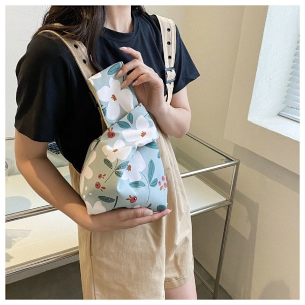 Knyte Håndleddsveske Tote Bag HVIT White