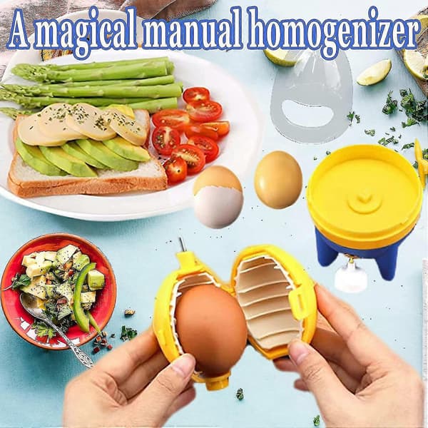 Egg Yolk Mixer, Quick Manual Egg Mixer Portable Egg Maker, Egg Shaker Egg Scrambler For Kitchen Mixing Eggs (FMY)