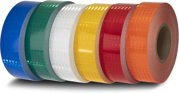 Högintensiv retroreflekterande tejp (HXREF) [1 rulle] 2\" (50 mm) x 10 yards Vit