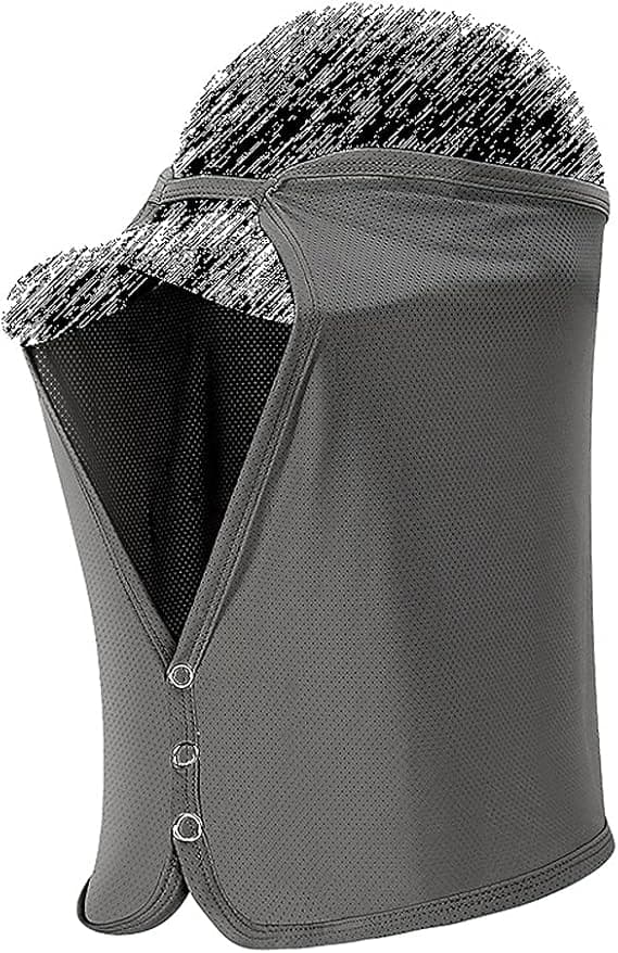 Unisex solbeskyttelse nakke beskyttelse mesh kasket drapering elastisk kølende ansigtsmaske