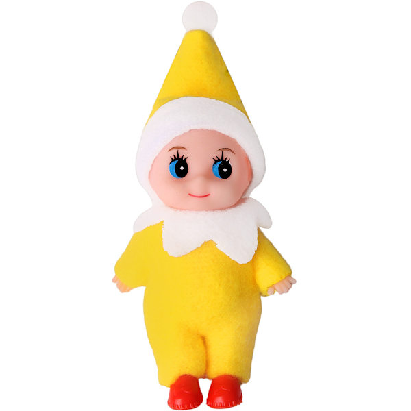 6 st Mini Baby Tomtar Dockor Jultomte Mini Tomtar Plysch för Flicka Pojke Barn 7cm