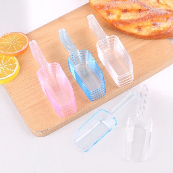 st Mini Plastikskovle Transparent Glasskovl til Slik Transparent