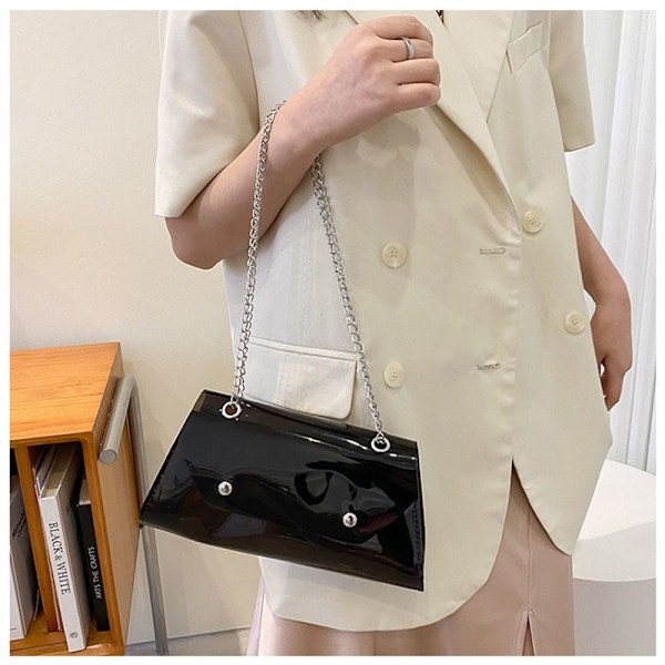 Kedje-axelväska Crossbody Bag VIT white
