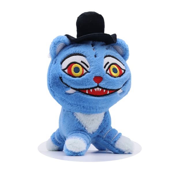 Kosedyr tiger med hatt, figurdukke, samleobjekt for fans