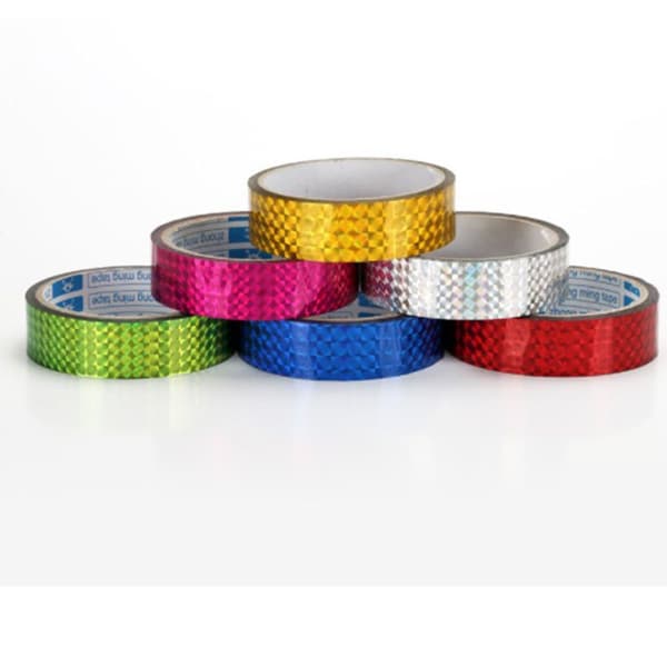 Glänsande omslagstejp Lasertejp SILVER 10MMX30M silver silver 10mmx30m