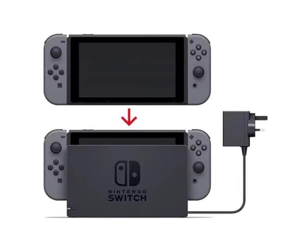 Original Nintendo Switch TV-dock, Bærbar Nintendo Switch TV-dock (Kun Switch TV-dock)