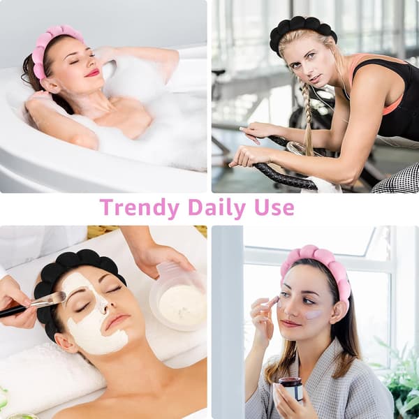 Spa pandebånd til ansigtsvask eller ansigtsbehandling, bløde makeup pandebånd til ansigtsvask, maske, hudbehandling