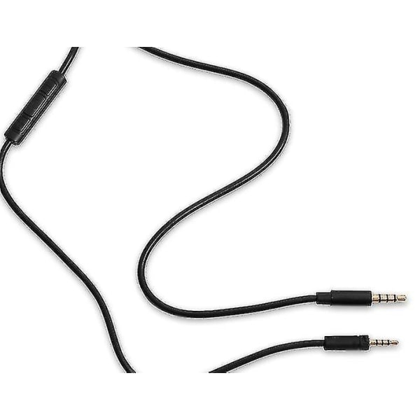 1,8 m kabel til Sennheiser Momentum 2.0 med volumenkontrol og mikrofon - Inline-kabel - Sort