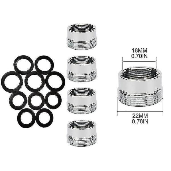 5-delad kranadapter-set kök hane koppling vattenrenare kranadapter -2- (hy)