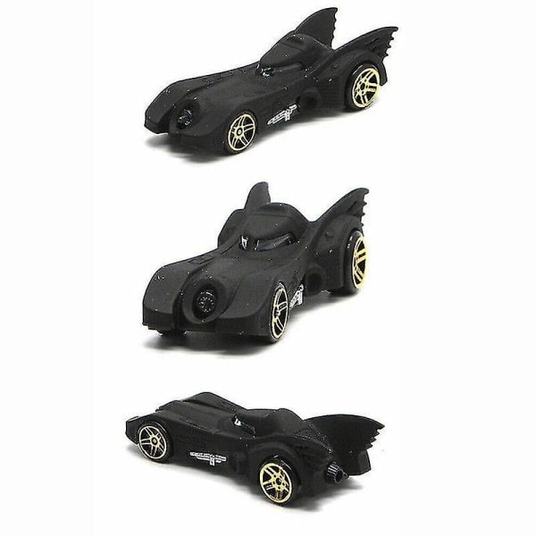 6 kpl Batmobile-metalliautoja, ei vetoa