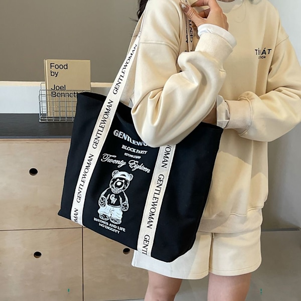 Skuldertasker Tote tasker HVID&SORT white&black