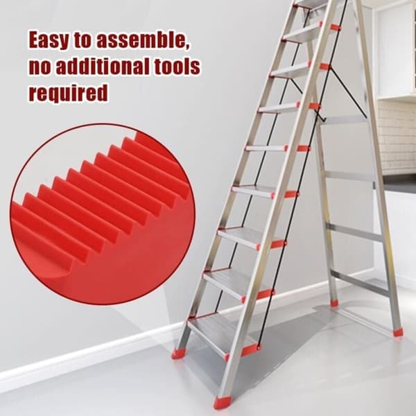 4 Gummifødder til Stiger, 50x20mm Universelle Erstatningsfødder til Foldestiger, Kompatible med DE