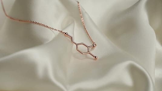 Silver Phantom Jewelry Dopamiinimolekyylikaulakoru