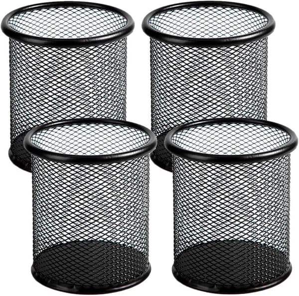 Elegant trådnet penholder til skrivebord, solid letvægtskonstruktion i militærkvalitets aluminium til kontor og hjemmebrug