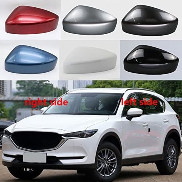 Auton ulkopeilin kuoren kotelo sivupeilin suojus sopii Maz-da CX5 CX-5 2017 2018 2019, helmenvalkoinen vasen red left side