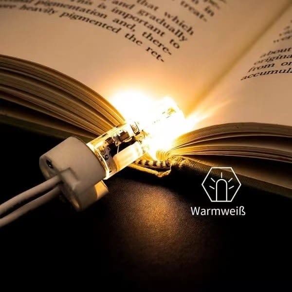 10x G4 LED-pærer 12V AC/DC Varmt Hvid 3000K 2W, 24LED Dæmpbar Lys-WELLNGS Varmt Hvid 3000K
