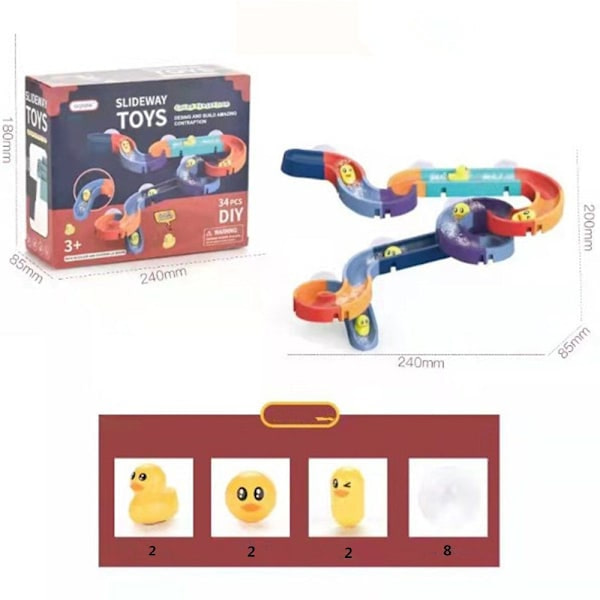 Badleksaker Badleksaker, Badkar leksaker barn, DIY bollbana badkar