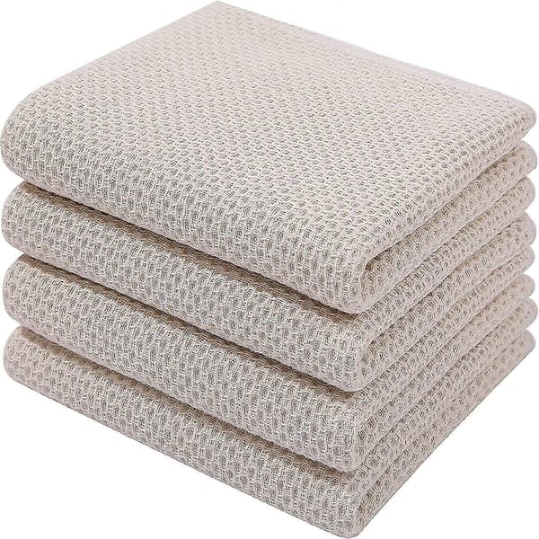6-pack Bomulls Frotté Diskhanddukar, Superabsorberande Disktrasor med Hängögla Aprikos Apricot 34*73cm