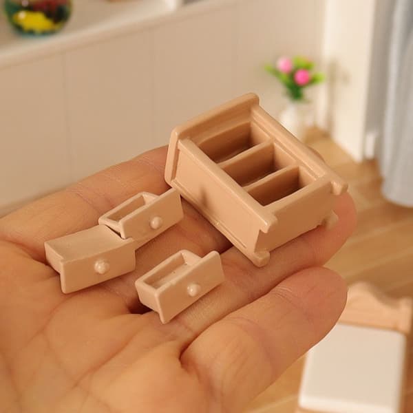 Dukkehuss Miniature Sofa Te Bord 3 3 3 3