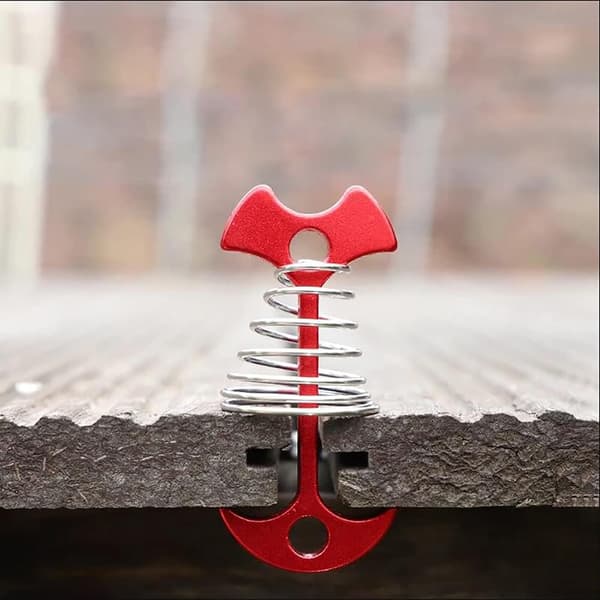 10 pcs Wooden Tent Pegs for Deck, Herringbone Deck Anchor Nails