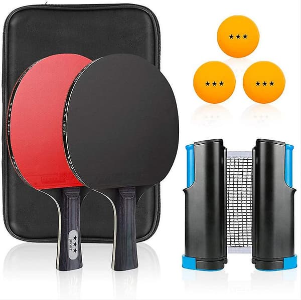 Portable Ping Pong Set | Bordtennis Set med Flex Net