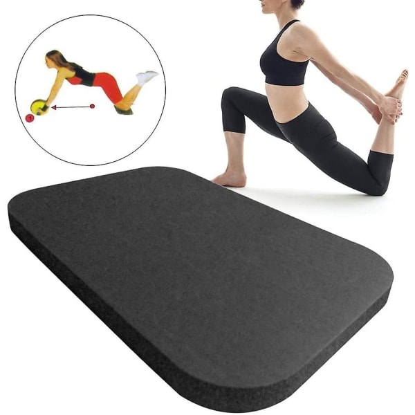 Yogaknäskydd, Yogamatta Fitness Extra Tjock Skum Sportmatta Halkfri Hög Densitet, Rektangulärt Yogaknäskydd För Pilates Och