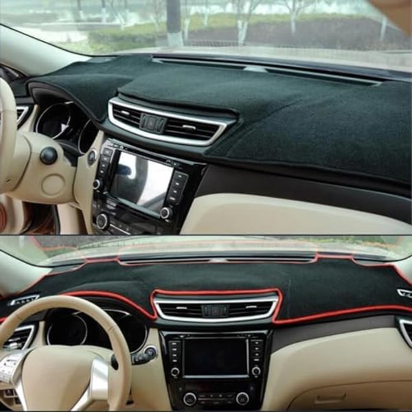 Sopii Kia Optima 2011-2015, kojelaudan matto, liukumaton kojelaudan suojamatto, musta kojelaudan suojus, auton sisätilan lisävarusteet Lhd Black Edge
