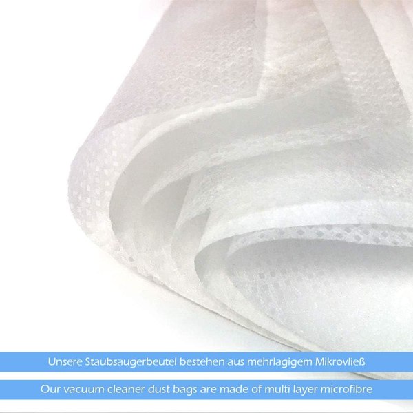 QU*5 Mikrofiber Støvsugerposer Egnet Til Makita 440, 445, 445x, 83132B8I, 83133B8K, MAKI83132B8I