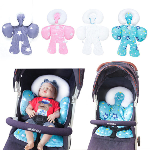 Babyvagns Sittdynor Axelvaddar Remmar Nackskydd Khaki