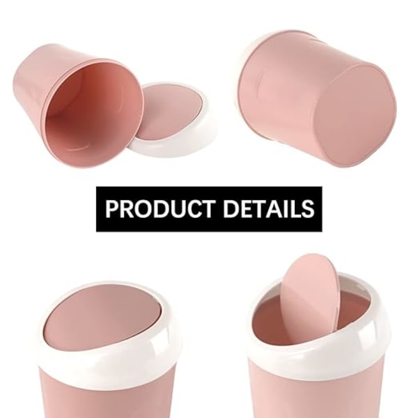 3 st Mini plastskräpbehållare, liten skrivbordsbehållare