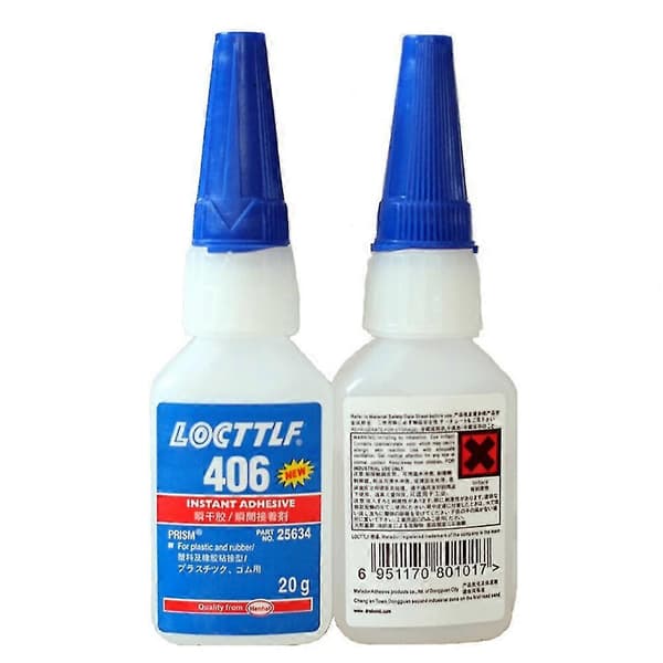3 stk. Loctite 406 20g Lynlim