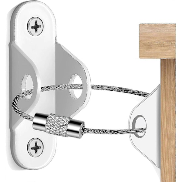 6 stk Møbelankere Sett For Barnesikkerhet, Møbelstropper Brukes For Å Forhindre Fall Og Tippbeskyttelse, Kommode Eller Skap Til Veggankere white 12 pcs white